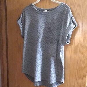 Olive Leopard Print Women's Top